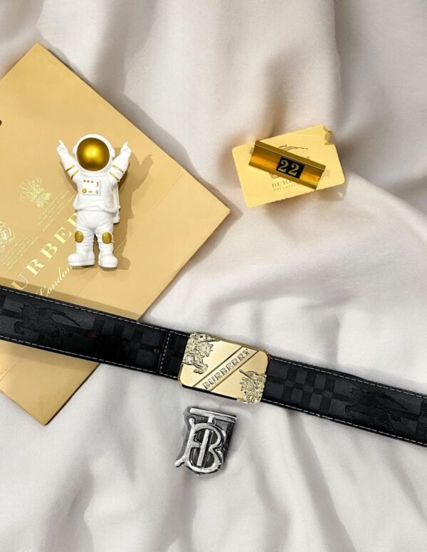 Burberry Double Buckle Reversible Belt - Image 2