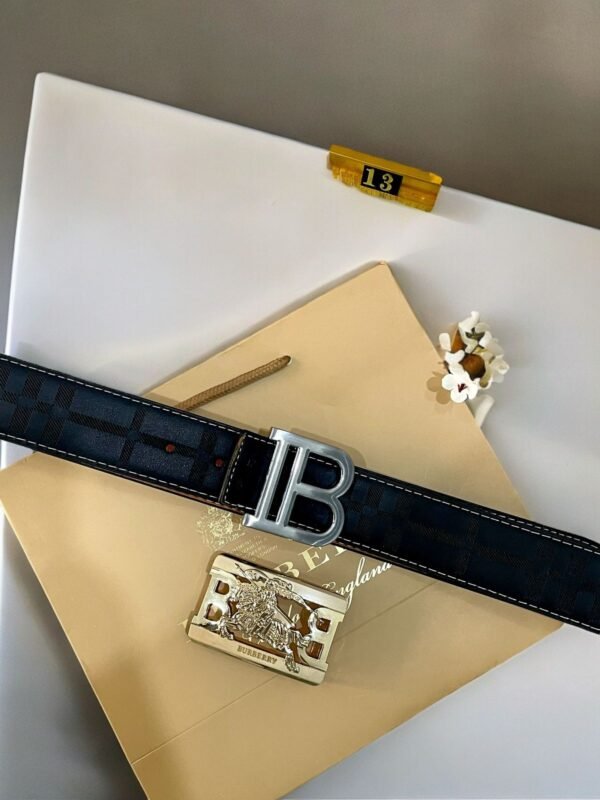 Burberry Double Buckle Reversible Belt - Image 2