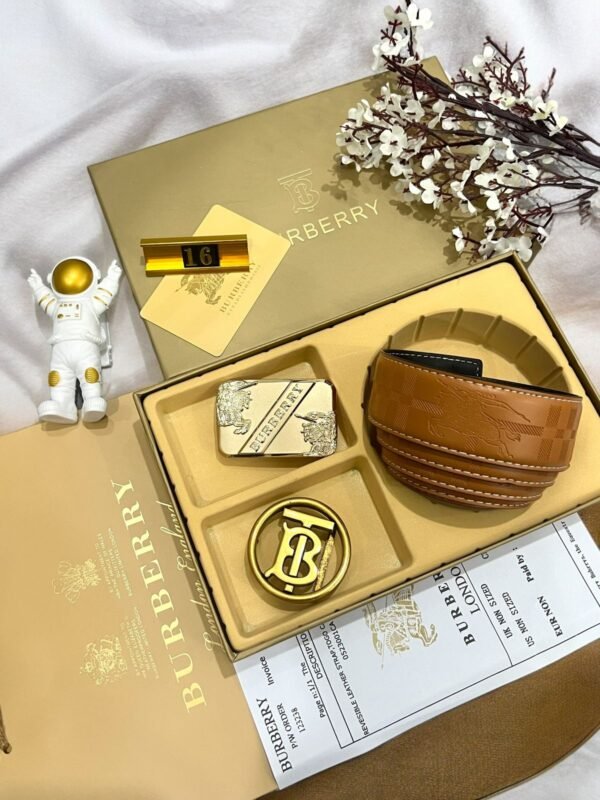 Burberry Double Buckle Reversible Belt - Image 2
