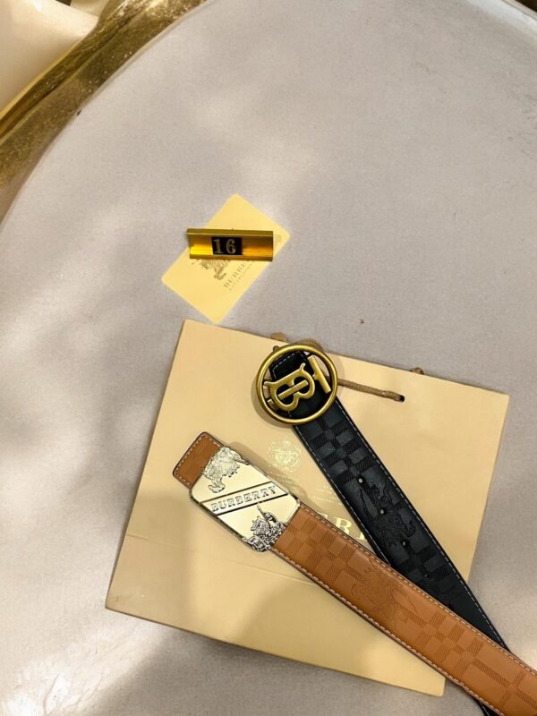 Burberry Double Buckle Reversible Belt - Image 4