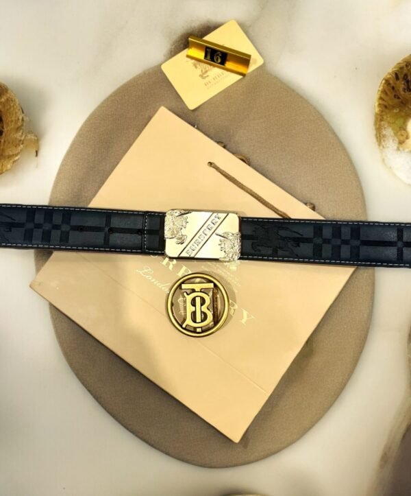 Burberry Double Buckle Reversible Belt - Image 3
