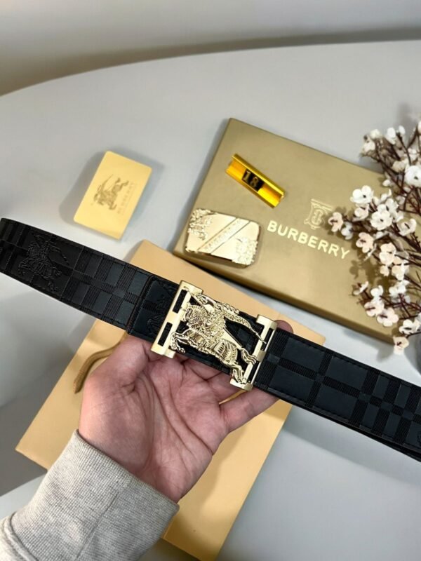Burberry Double Buckle Reversible Belt - Image 3