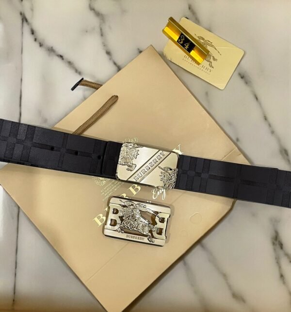 Burberry Double Buckle Reversible Belt - Image 2