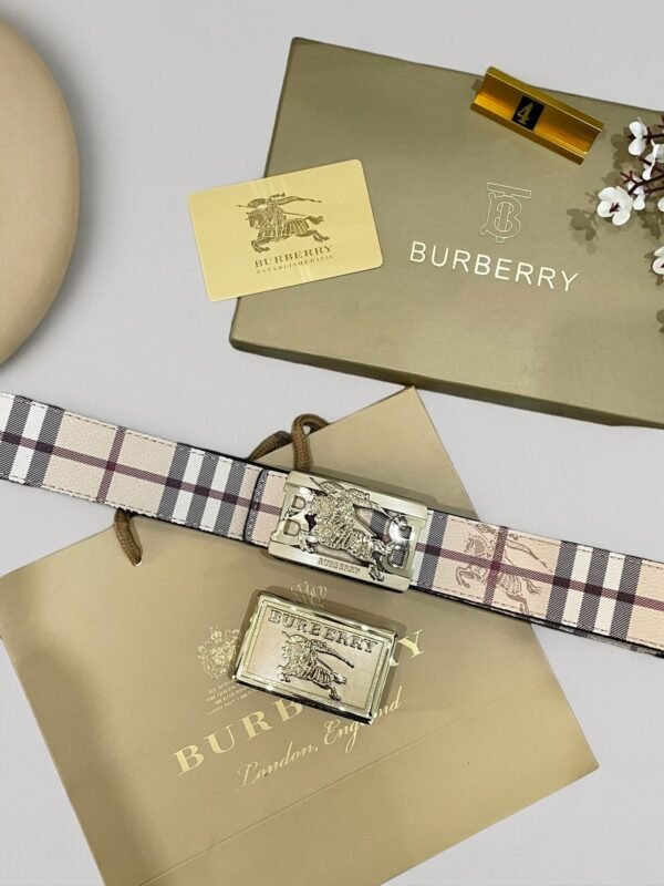 Burberry Double Buckle Reversible Belt - Image 2