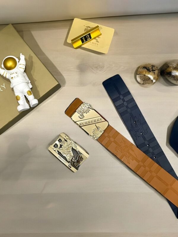 Burberry Double Buckle Reversible Belt - Image 4