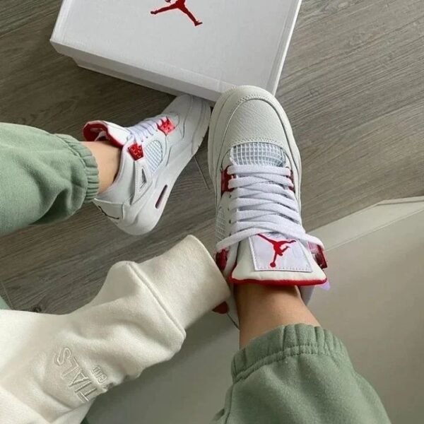 Nike Airjordan Retro 4 Mettalic Red Shoes