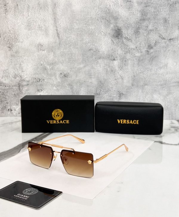 Versace Rimless Sunglass