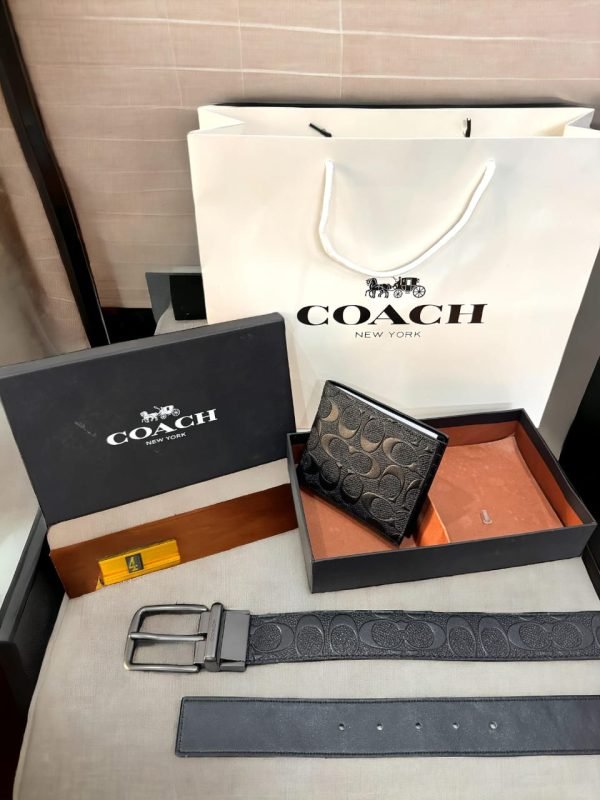 Coach Belt/Wallet Combo - Image 3