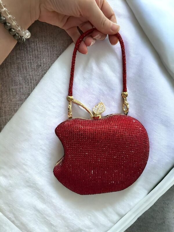SWVAROSKI EXCLUSIVE APPLE PARTY WEAR CLUTCH - Image 3