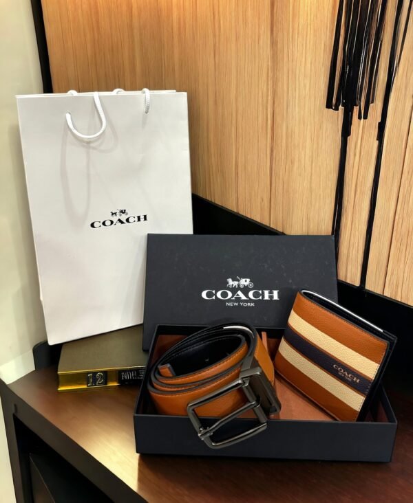 COAH WALLET/ REVERSIBLE BELT